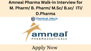 Amneal Pharma Walk-in Interview