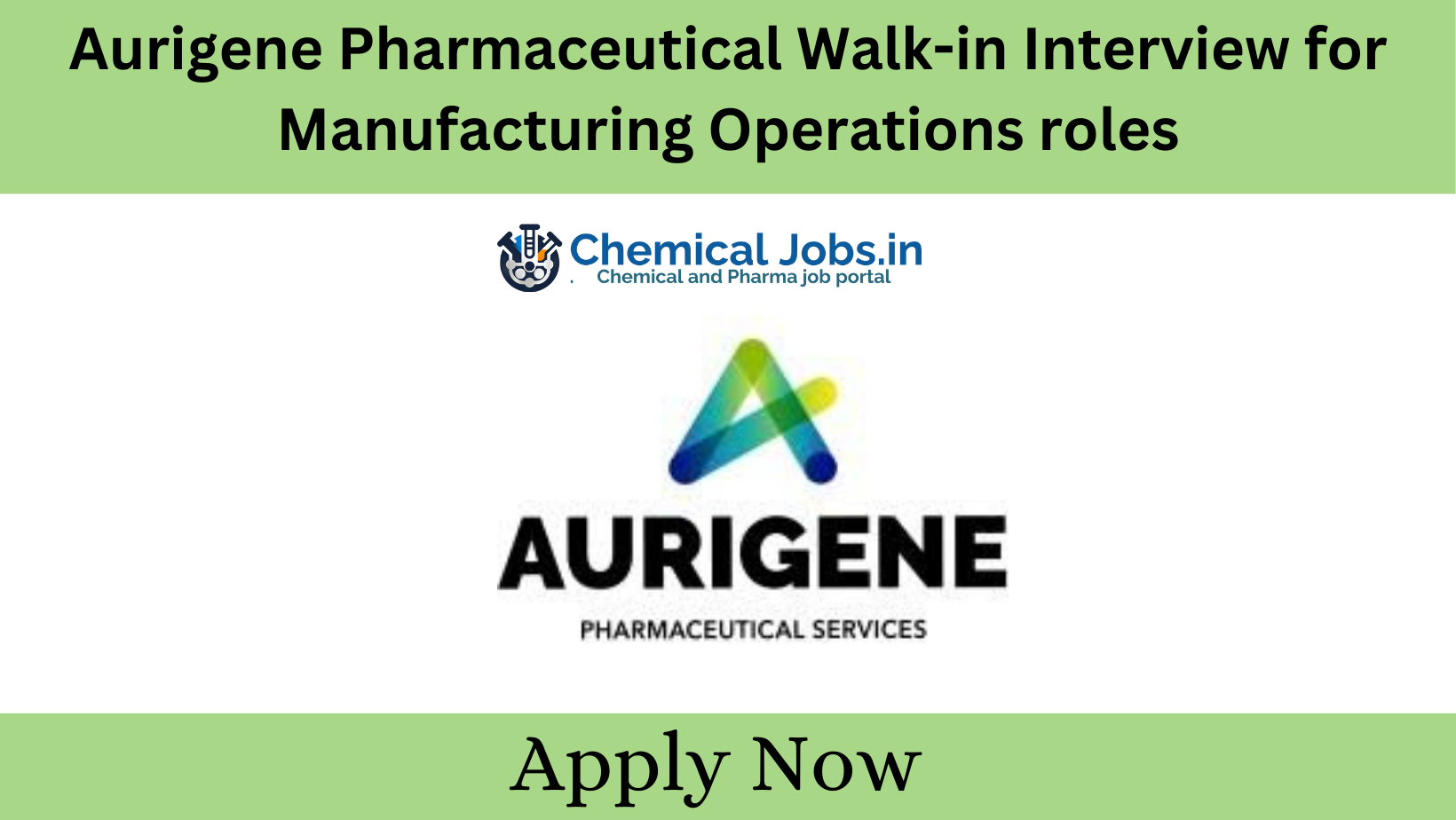 Aurigene Pharmaceutical Walk-in Interview