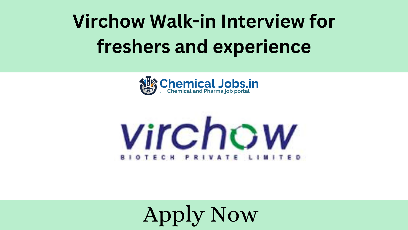 Virchow Walk-in Interview